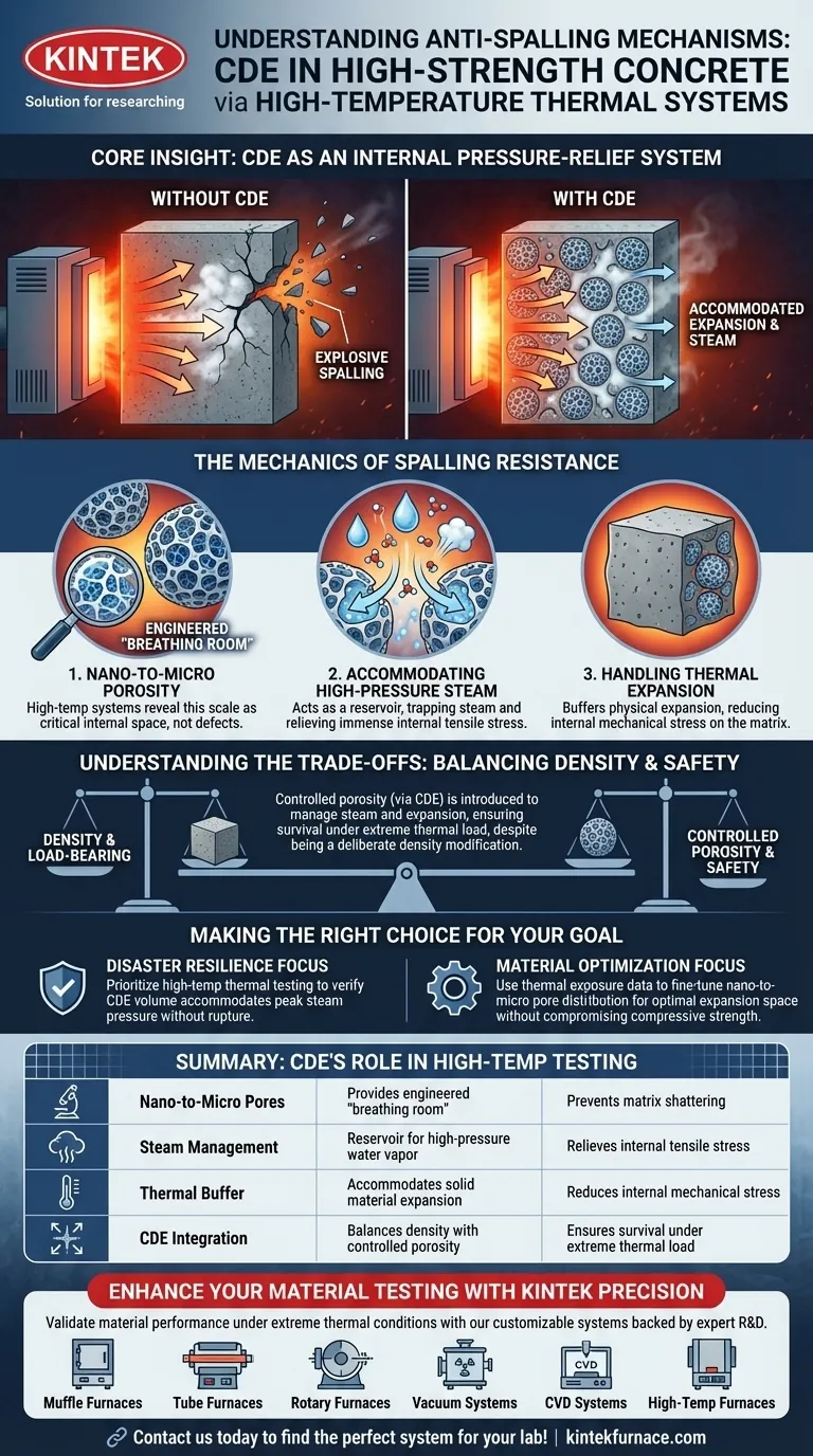 Como os sistemas térmicos revelam mecanismos anti-desplacamento em concreto CDE? Explore a Resiliência de Materiais Avançados Guia Visual