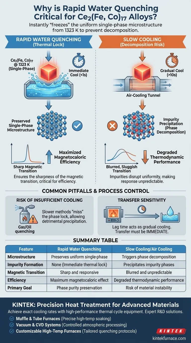 为什么Ce2(Fe, Co)17合金需要快速水淬？解锁峰值磁热性能 图解指南