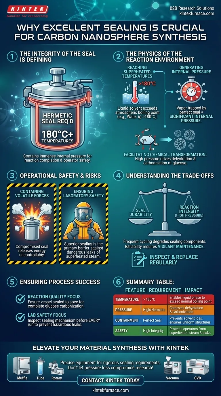 Por que os vasos de reação de micro-ondas de alta pressão devem manter um excelente desempenho de vedação? Garanta o sucesso da síntese de carbono Guia Visual