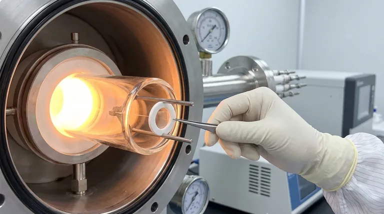 陶瓷垫圈在 SWCNT-BNNT 合成中的功能是什么?提升您的纳米材料精度