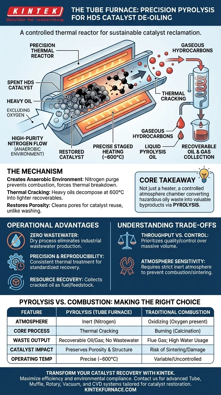 管式炉在 HDS 催化剂脱油中扮演什么角色？实现高效热解回收 图解指南