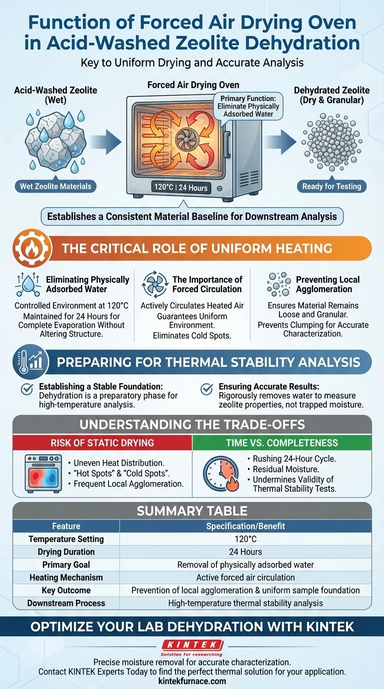 在酸洗沸石的脱水过程中，强制通风干燥炉的作用是什么？确保样品纯度。 图解指南