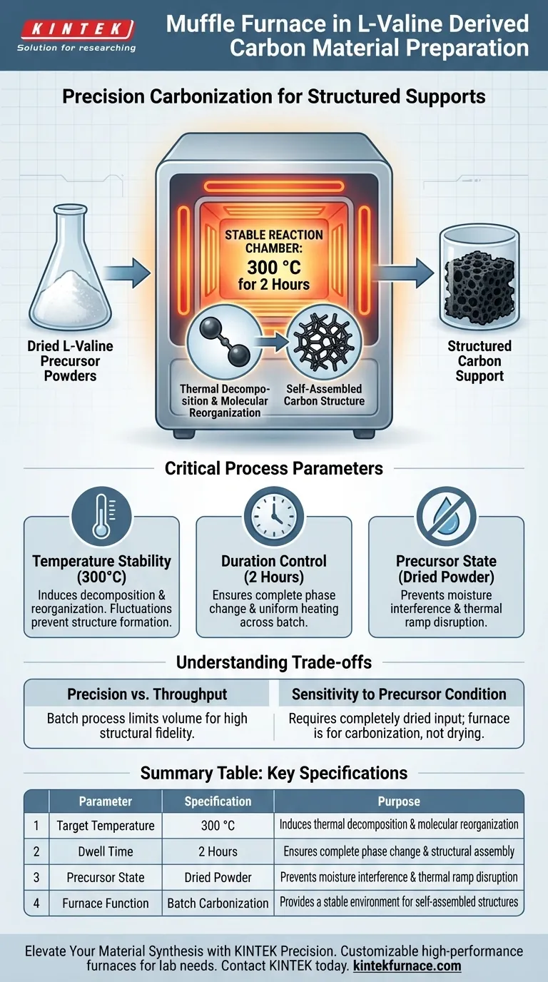 在制备L-缬氨酸衍生的碳材料中，马弗炉是如何被利用的？掌握碳化技术 图解指南