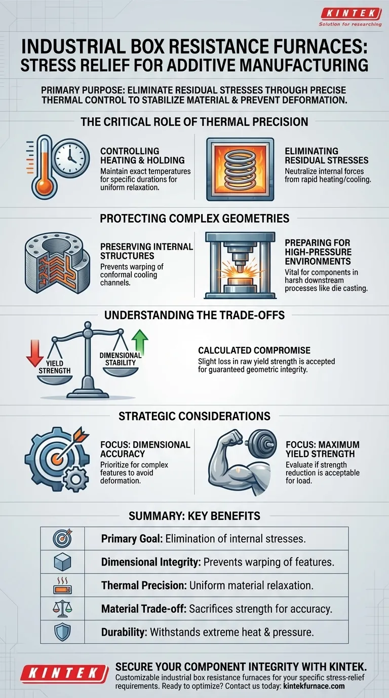 使用工业箱式电阻炉的主要目的是什么？确保增材制造的稳定性 图解指南