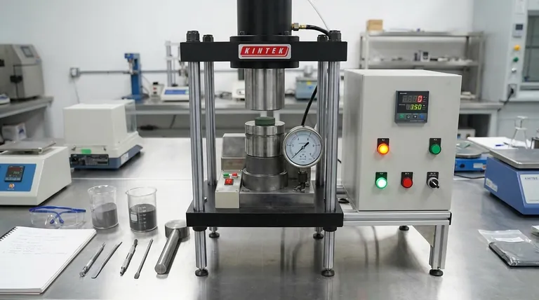 实验室液压机在镍复合材料制造中扮演什么角色?实现最大密度