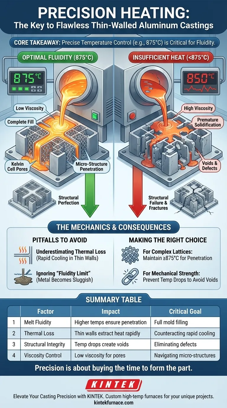 薄肉アルミニウム合金鋳造品の品質に、溶解炉における精密な温度制御はどのように影響しますか？ ビジュアルガイド