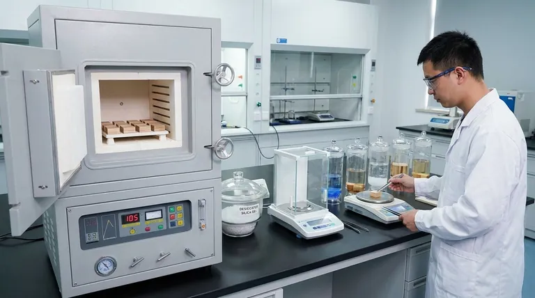 Come viene utilizzato un forno di essiccazione a temperatura costante per stabilire gradienti di contenuto di umidità nel legno? Padroneggia la linea di base