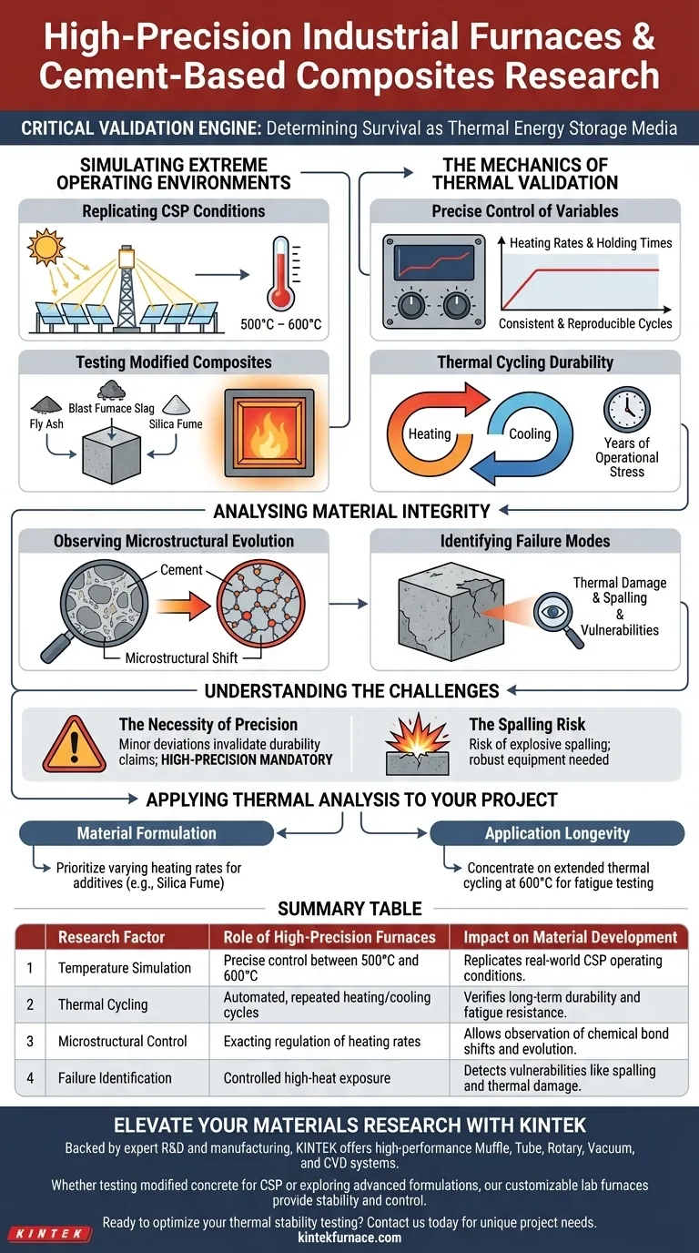高精度工业炉如何为水泥复合材料的热稳定性研究做出贡献？ 图解指南