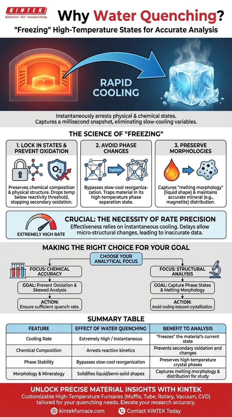 在回收反应产物时采用水淬工艺的原因是什么？实现即时结构保存 图解指南