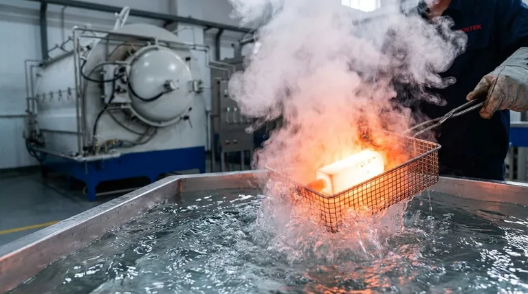 在回收反应产物时采用水淬工艺的原因是什么?实现即时结构保存