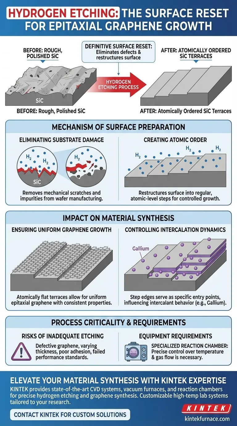 在反应室中使用氢蚀刻工艺有何重要意义？掌握碳化硅表面制备 图解指南