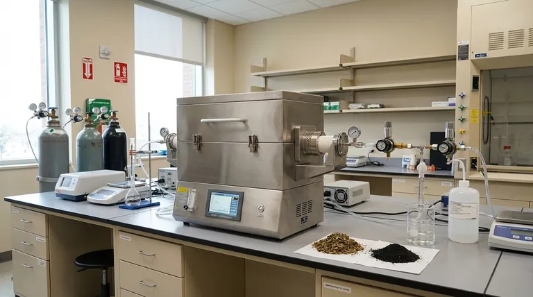 可编程控温管式炉如何促进生物炭孔隙结构的形成?