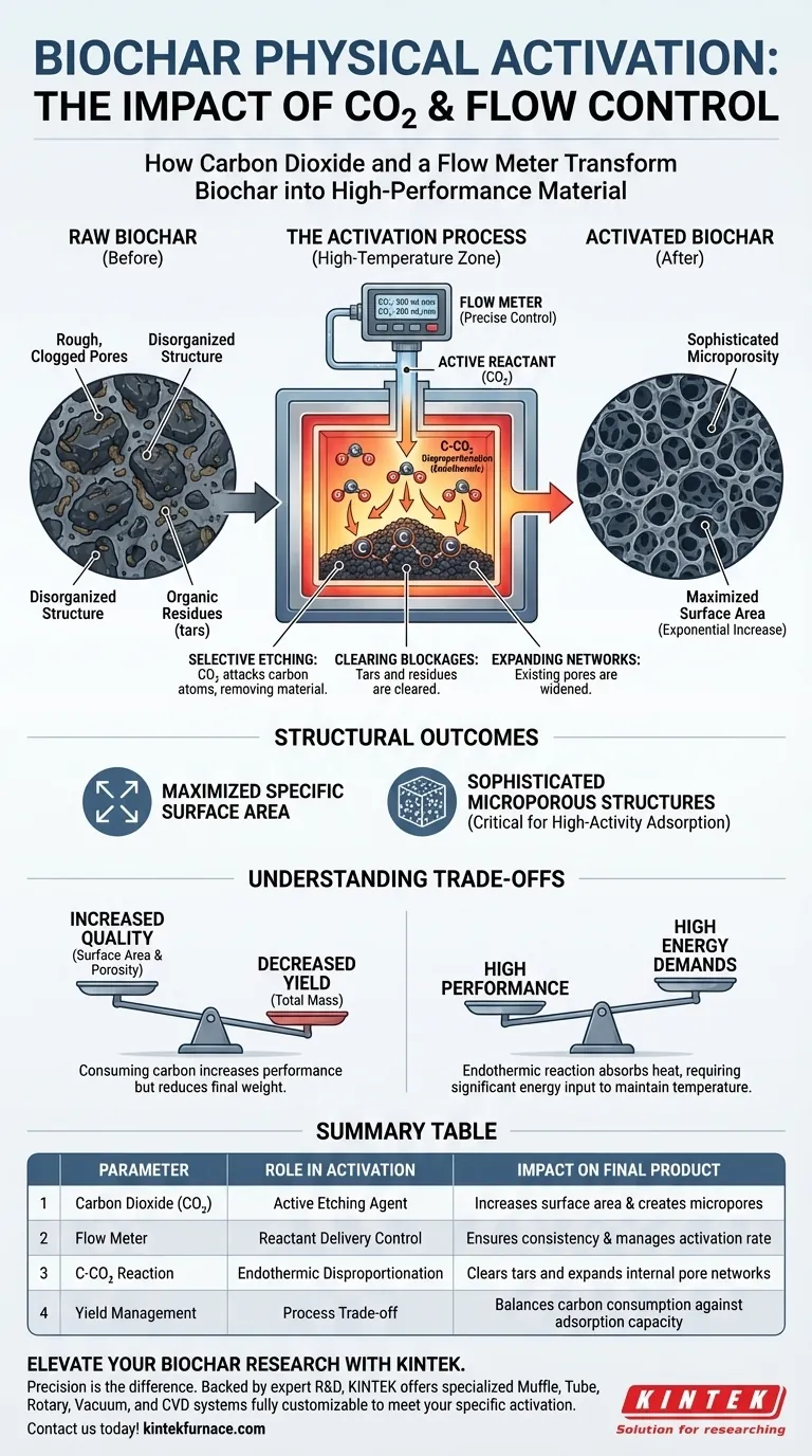 二氧化碳和流量计的使用如何影响生物炭的物理活化？主孔隙发育 图解指南