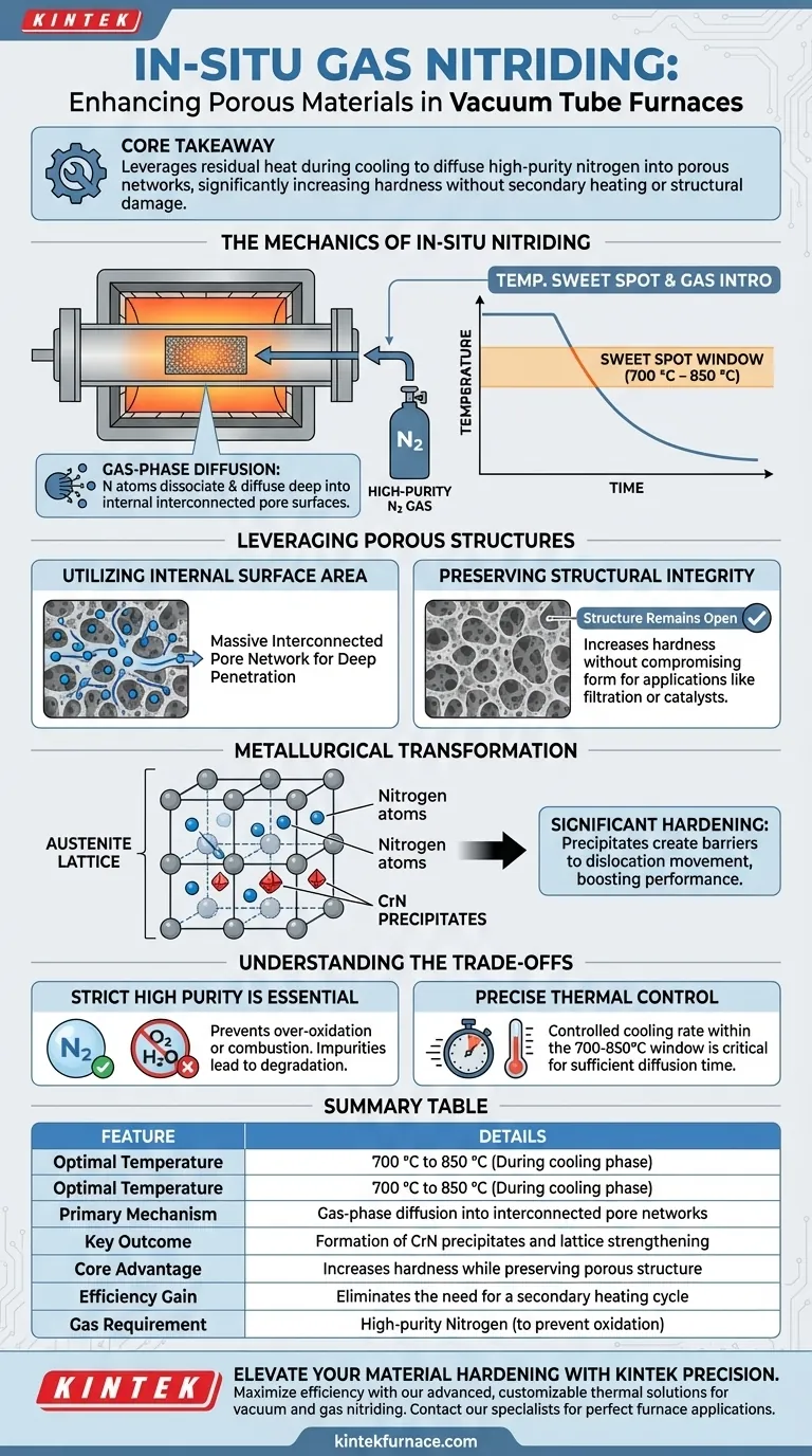 在冷却过程中将高纯度氮气引入真空管式炉的原因是什么？优化您的氮化工艺 图解指南