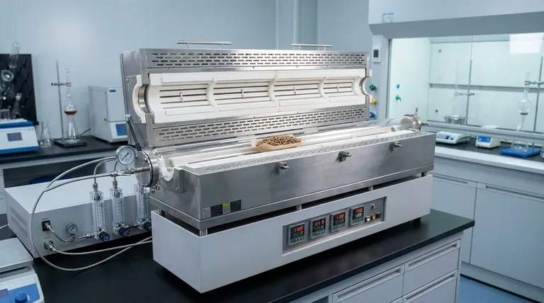 ما هي وظيفة تصميم التسخين بخمس مناطق في فرن الأنبوب المتساقط متعدد المناطق؟ إتقان دقة الحرارة في الاحتراق