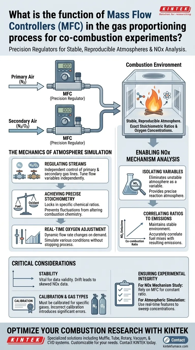 연소 공동 실험의 가스 비례 과정에서 질량 유량 제어기(MFC)의 기능은 무엇입니까? 시각적 가이드