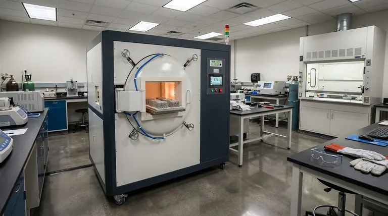 Qual é o propósito de usar um forno a vácuo no sinterização de magnésio em duas etapas? Garantir a integridade dos poros e prevenir a oxidação