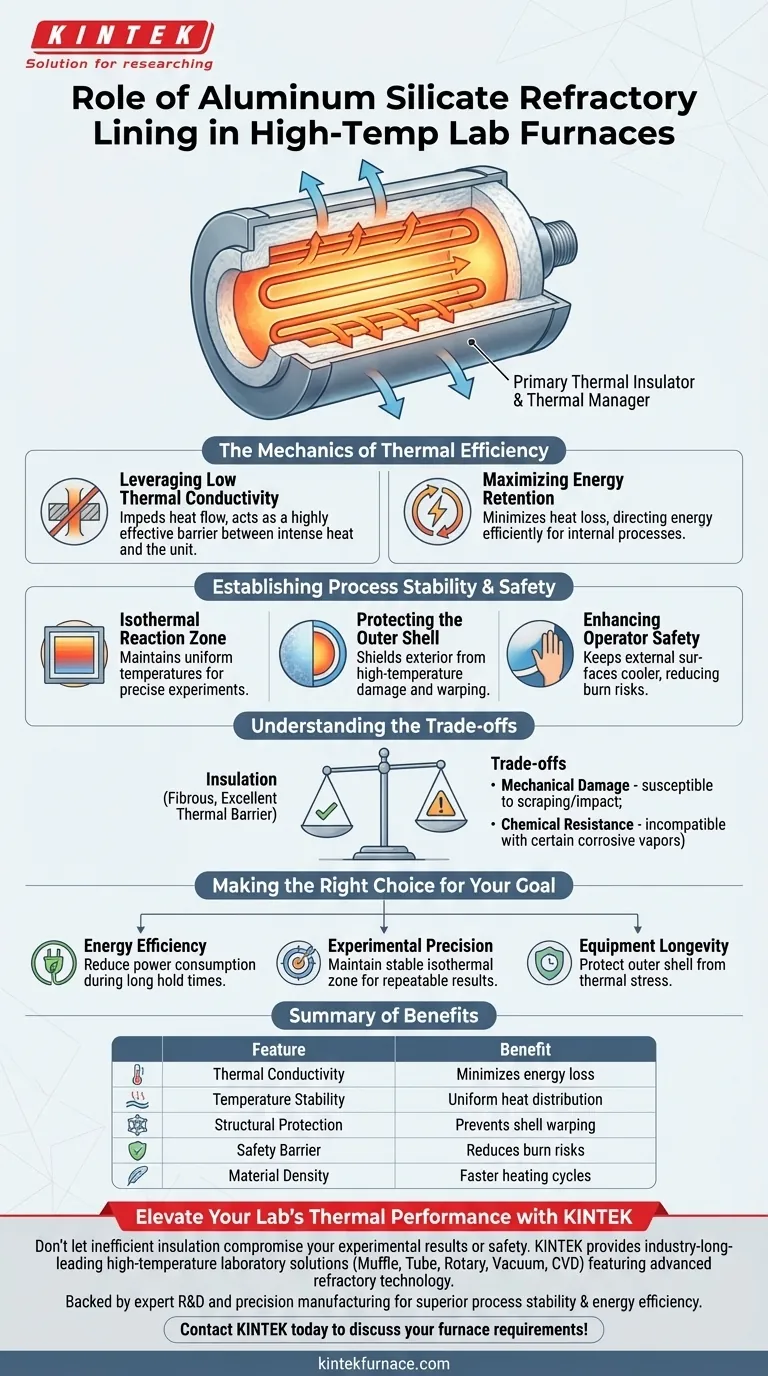 ¿Qué papel juega el revestimiento refractario de silicato de aluminio? Optimiza la eficiencia y seguridad del horno Guía Visual