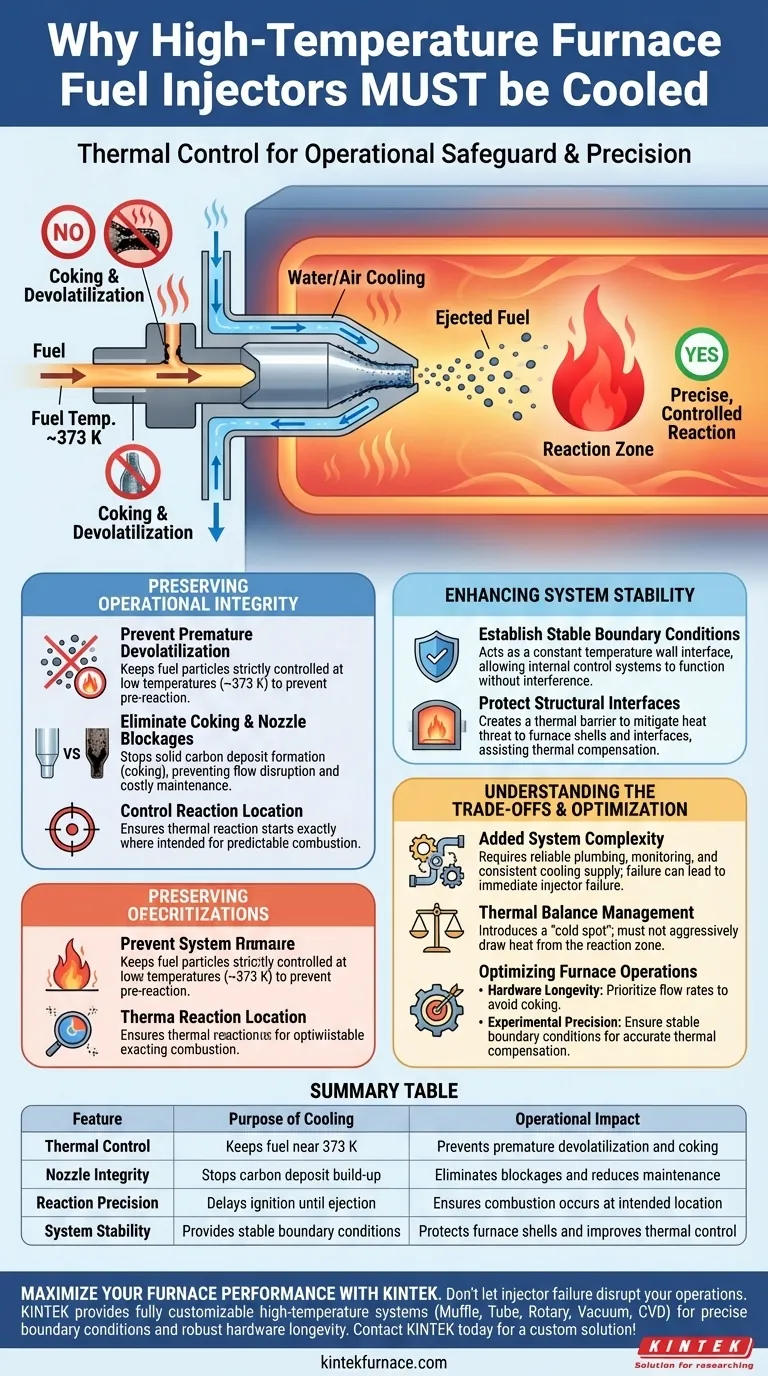 Pourquoi les injecteurs de carburant utilisés dans les systèmes de fours à haute température doivent-ils intégrer une fonction de refroidissement ? Prévenir le cokage dès aujourd'hui Guide Visuel