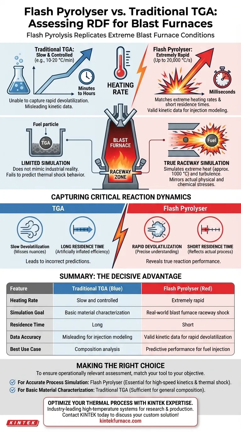 Pirólise Rápida vs. TGA: Qual é o Melhor para Avaliar o RDF como Agente Redutor em Alto-Forno? Guia Visual