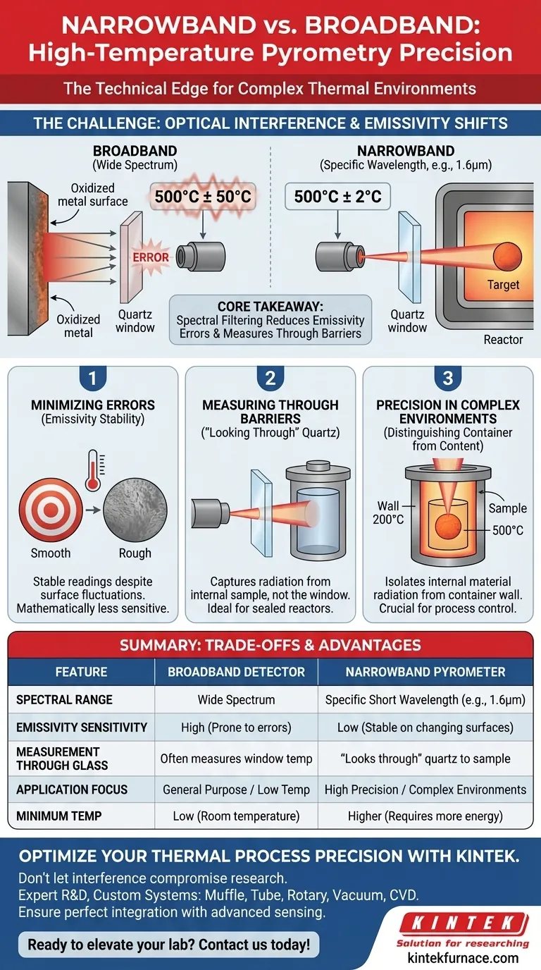 狭帯域赤外線温度計を使用する技術的な価値は何ですか？高温測定のための専門的な精度 ビジュアルガイド