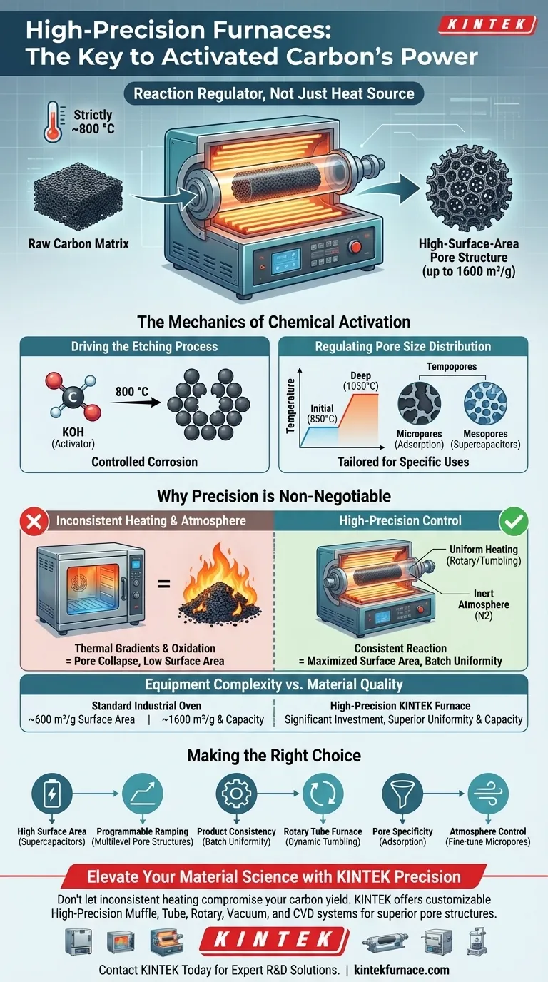 为什么化学活化需要高精度高温炉？确保优质碳的质量 图解指南