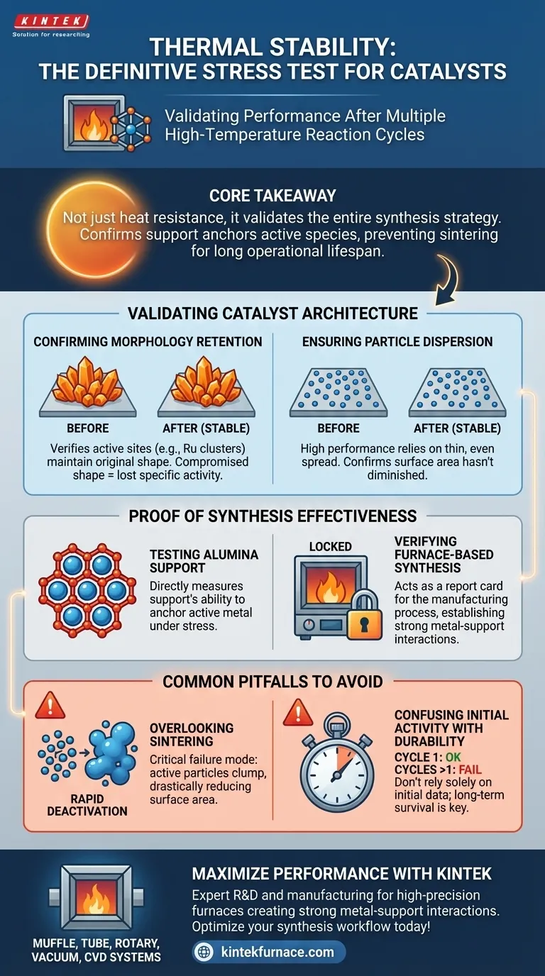 热稳定性在催化剂评估中扮演什么角色？确保高温合成后的耐久性 图解指南