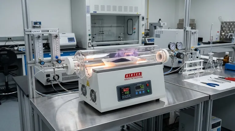 ¿Por qué se utiliza un horno tubular de atmósfera controlada para la síntesis de La-CoTe2? Domina tu proceso de teluración hoy mismo