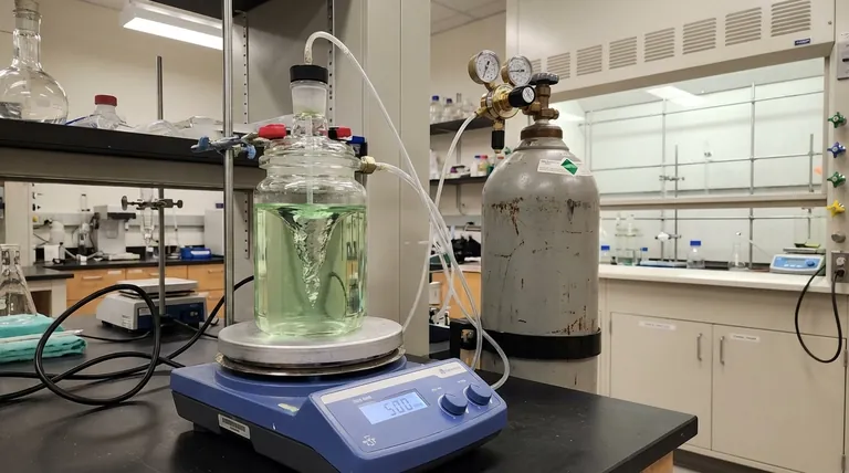 氮气气氛和磁力搅拌的结合在溶解阶段有什么好处? | KINTEK