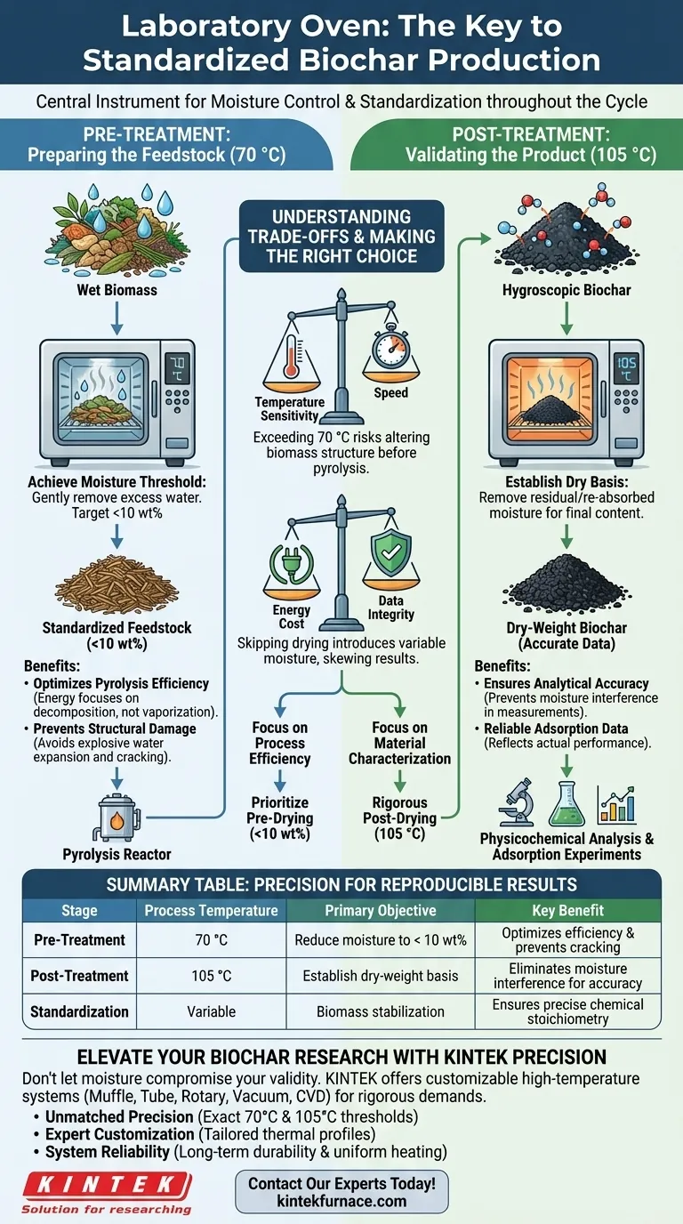 实验室烘箱在生物炭生产中扮演什么角色？提高热处理的效率和准确性 图解指南