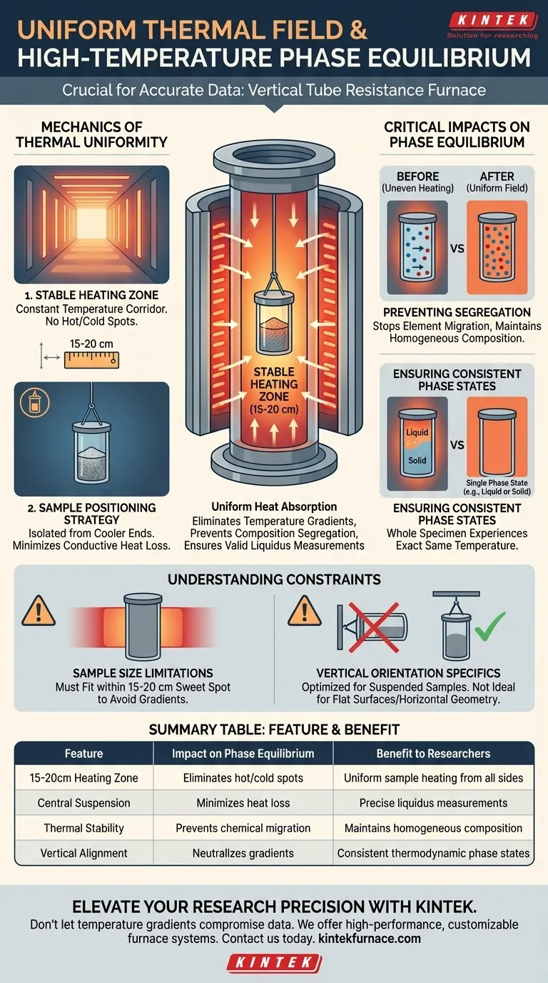 Как равномерное тепловое поле, обеспечиваемое трубчатой сопротивляющейся печью, влияет на эксперименты по фазовому равновесию? Визуальное руководство