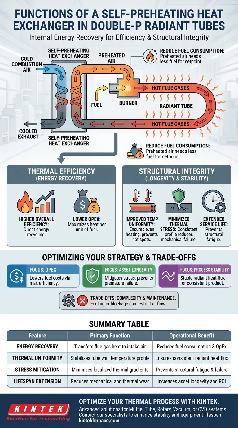 Quelles sont les fonctions principales d'un échangeur de chaleur à préchauffage automatique ? Maximiser l'efficacité thermique dans les tubes à double P Guide Visuel