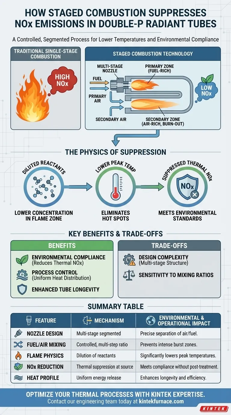 Come funziona la combustione a stadio nei tubi radianti a doppia P per sopprimere gli NOx? Soluzioni avanzate per il controllo delle emissioni Guida Visiva