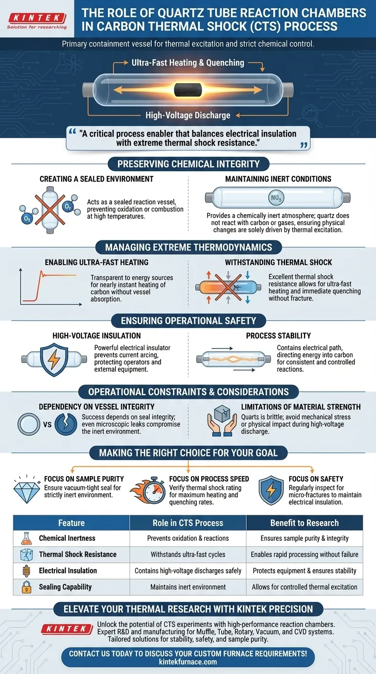 在碳热冲击（CTS）过程中，石英管反应室起什么作用？关键性能 图解指南
