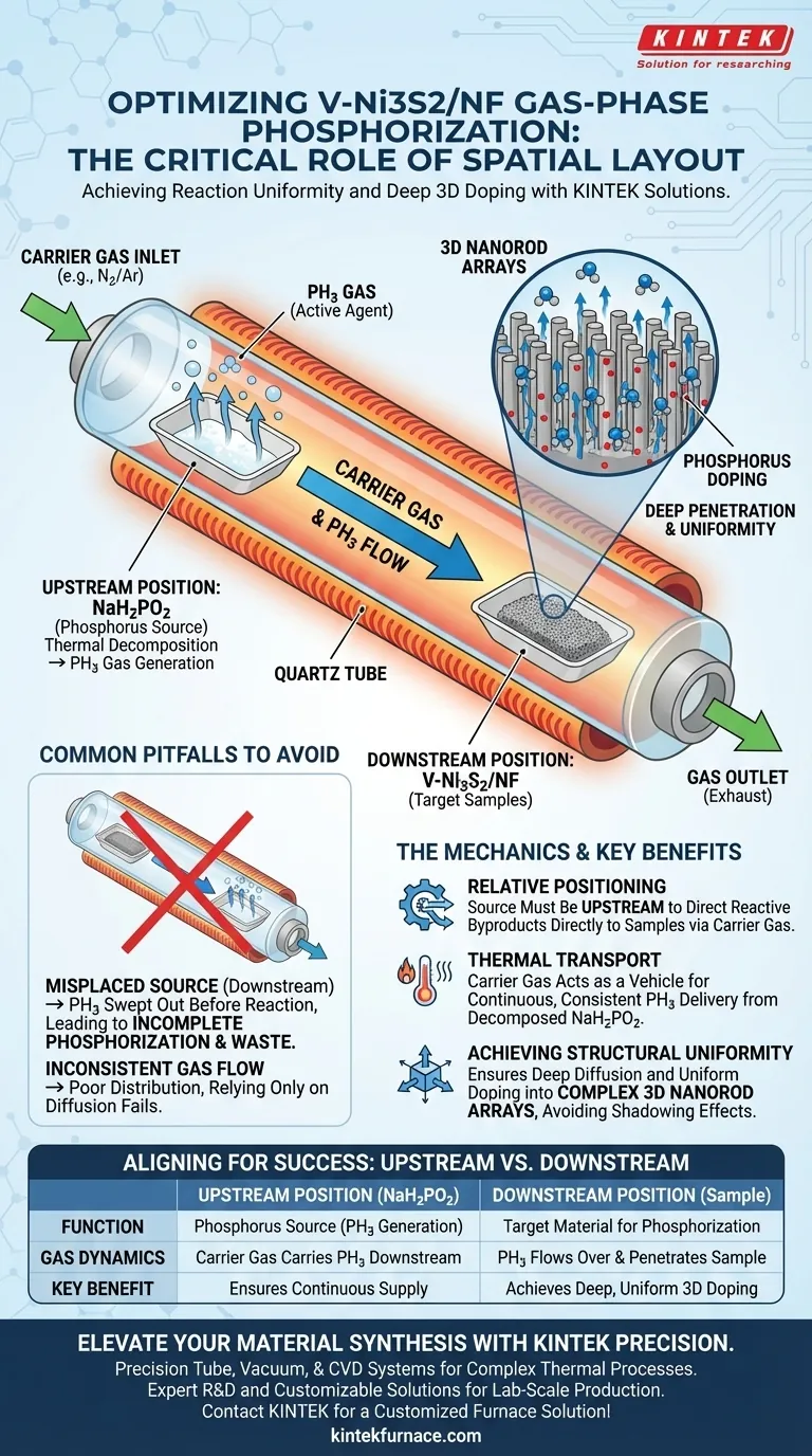 V-Ni3S2/NF 磷化过程中 NaH2PO2 排列的重要性：确保均匀的 3D 掺杂 图解指南