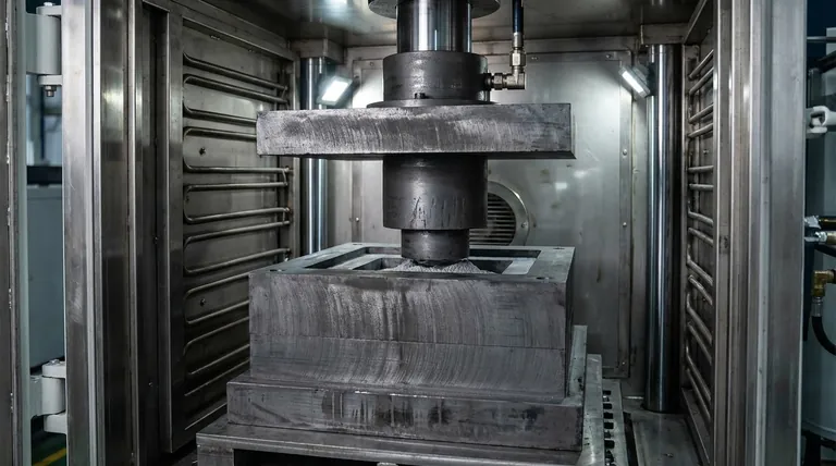 Qual material de molde é usado para a sinterização por prensagem a quente a vácuo de compósitos de matriz de alumínio? Escolha do Especialista Revelada