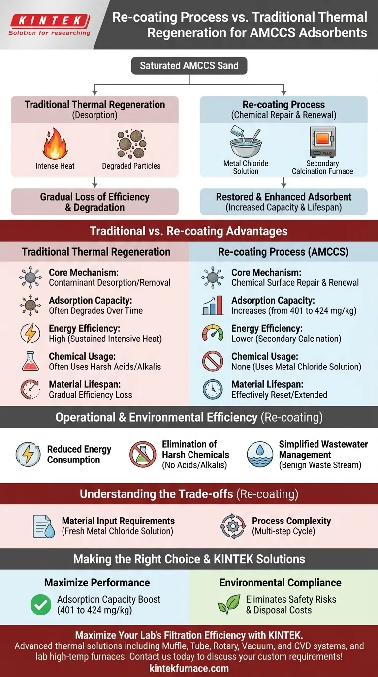 Quels sont les avantages du processus de re-revêtement ? Augmentez la capacité d'adsorption au-delà des performances d'origine Guide Visuel