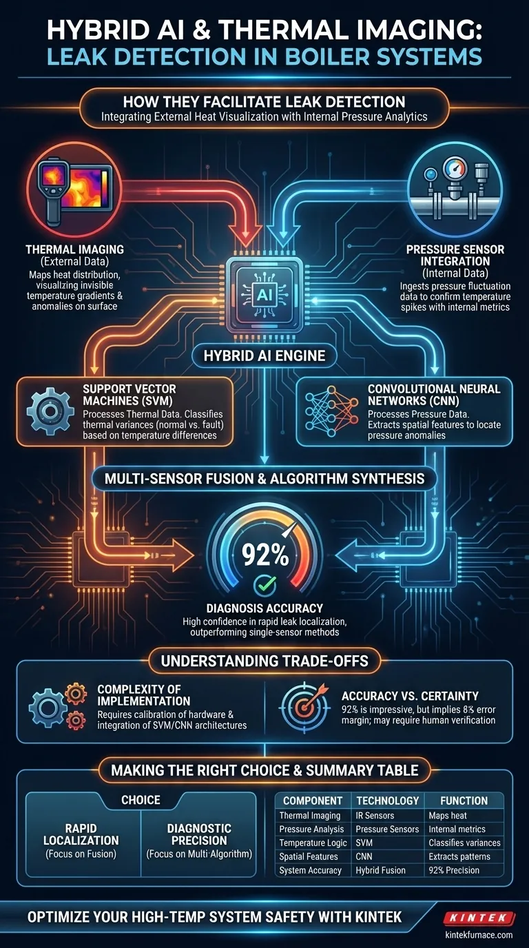 Como os termovisores e os modelos híbridos de IA facilitam a detecção de vazamentos? Precisão de 92% em Fornos Industriais Guia Visual
