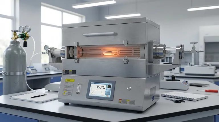 Como um forno de recozimento tubular de laboratório contribui para a formação final de materiais compósitos de CNT-Al2O3-Ag-TiO2?