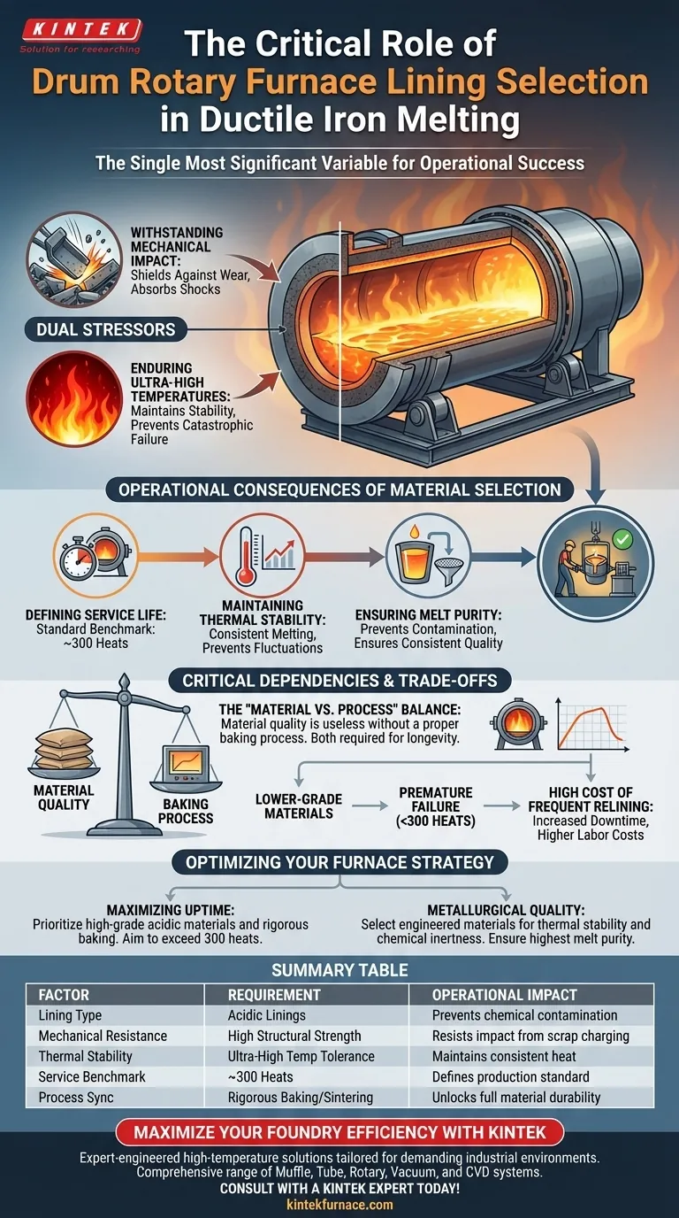 Warum ist die Auswahl des Auskleidungsmaterials für Trommeldrehrohröfen entscheidend? Gewährleistung von Langlebigkeit und hoher Schmelzreinheit Visuelle Anleitung