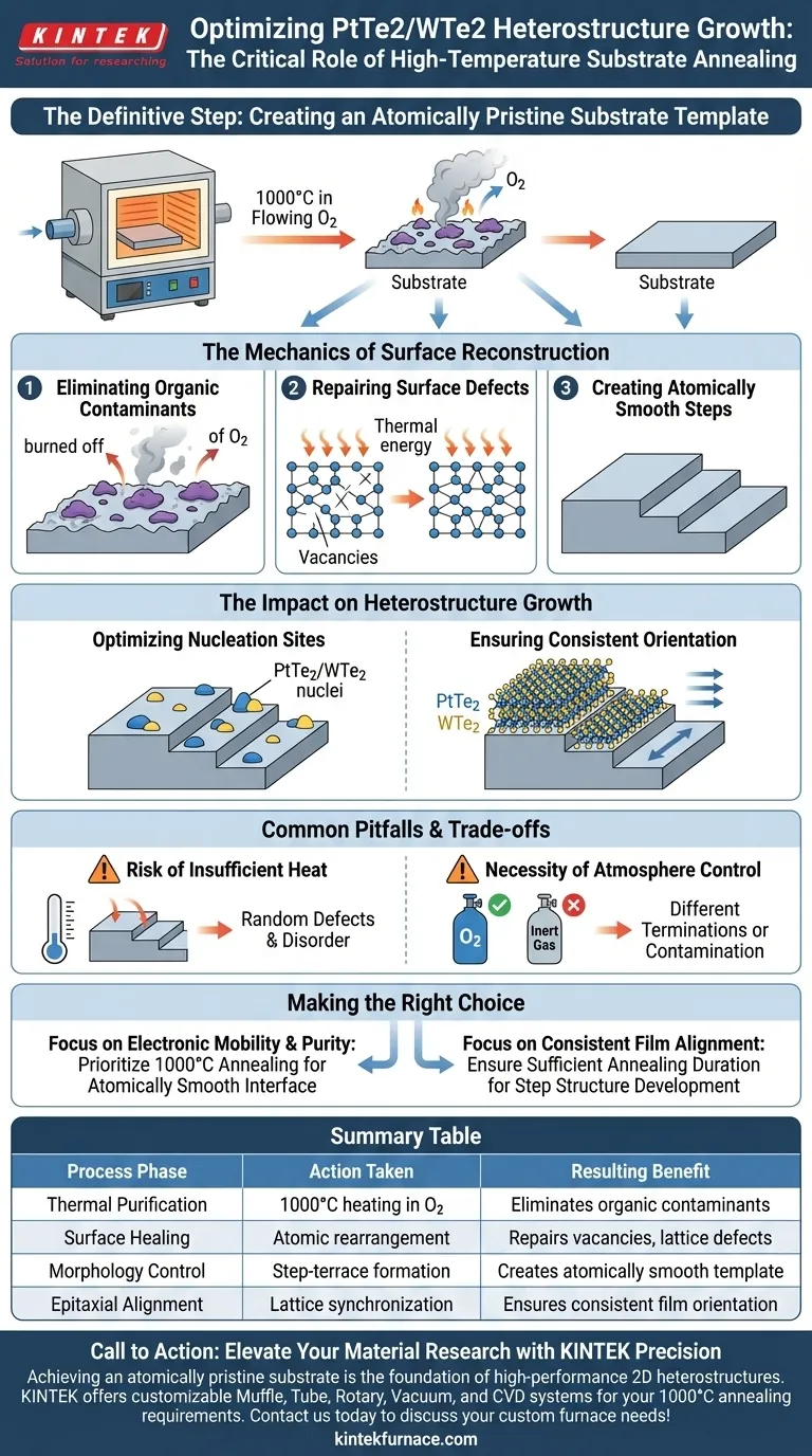 为什么基底要在高温退火炉中进行处理？完美 PtTe2/WTe2 异质结 图解指南