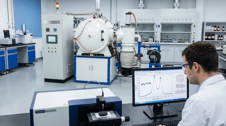 ラマンスペクトル法による黒鉛化度の定量化方法とは?炭素材料の$I_D/I_G$比をマスターする