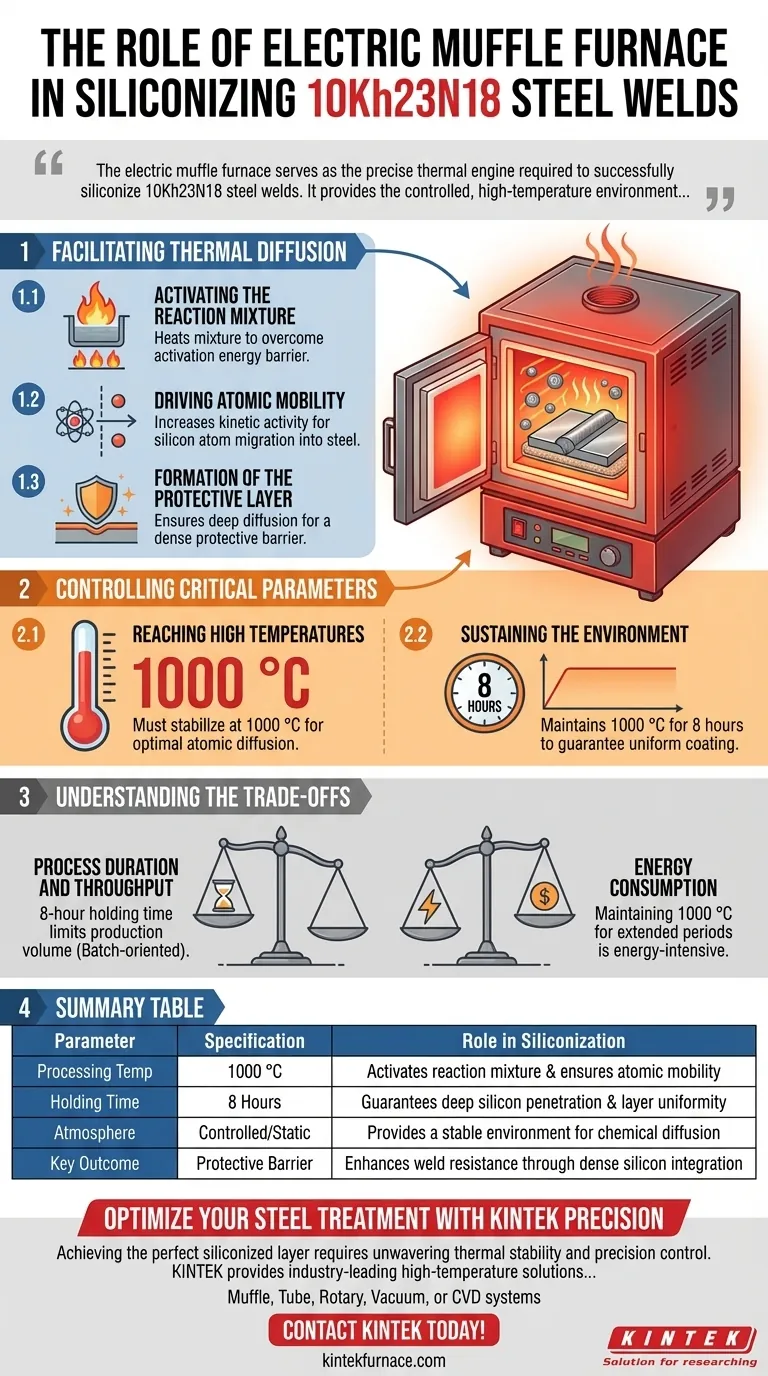10Kh23N18钢焊缝硅化过程中，电马弗炉起着什么作用？专家热处理见解 图解指南