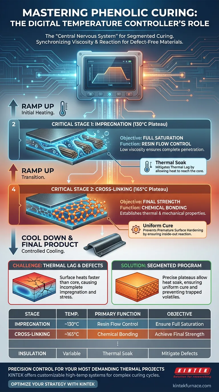 Come funziona un controller digitale della temperatura nella polimerizzazione fenolica? Padroneggia la protezione termica multistadio Guida Visiva