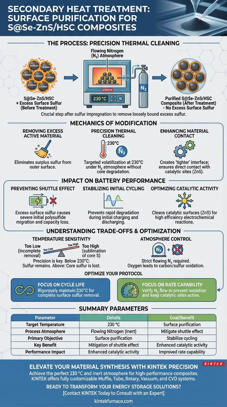 Какова цель вторичной термообработки в печи отжига? Повышение стабильности материала S@Se-ZnS/HSC Визуальное руководство