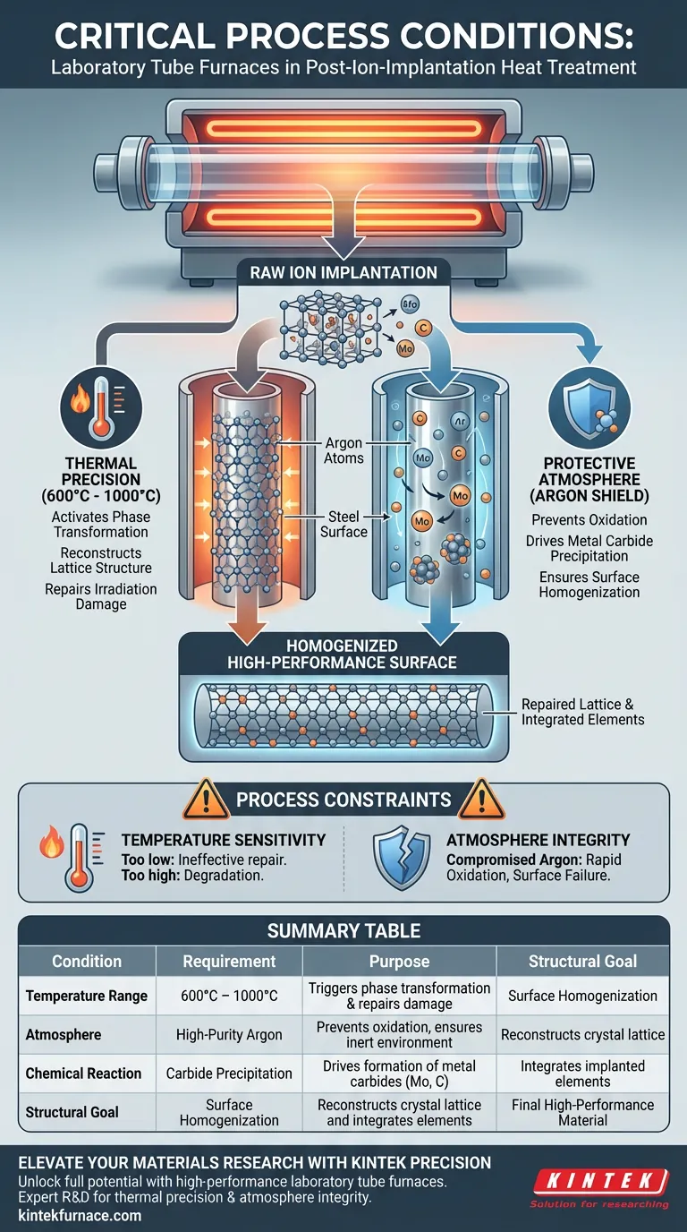 离子注入后，管式炉提供何种条件以实现精确的微结构修复？ 图解指南