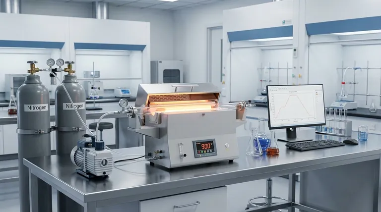 ¿Cuál es la función de un horno tubular de alta temperatura en la carbonización de ZIF-8? Lograr soportes de NC de alto rendimiento