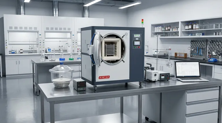 实验室真空干燥箱在电极片后处理阶段为何重要?增强电池寿命