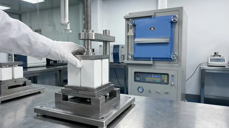 لماذا تُستخدم كتل السيراميك الزركونيا (ZrO₂) كتركيبات مساعدة أثناء اللحام بالنحاس في الفراغ لسبائك التيتانيوم TC4؟