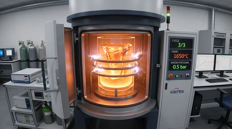 Warum wird der Schmelzprozess für AlCoCrFeNi-HEAs dreimal wiederholt? Erzielung einer reinen chemischen Homogenität